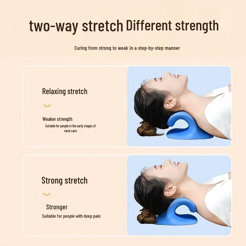 Cervical Spine Massager: C-Shaped Neck Pillow & Posture Corrector