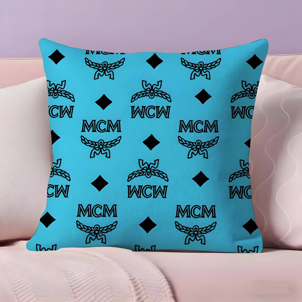 

Anime fashion M-MCM Pillow Case Pillowcase Ultra Soft Skin Friendly Fabric Cloud Like Comfort & Concealed Zipper 12x12Inch