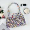 New Fashion Design Handmade Color Beaded Woven Handbags Brand High-end Party Evening Bag  Luxury Fashionable Pearl Underarm Bag