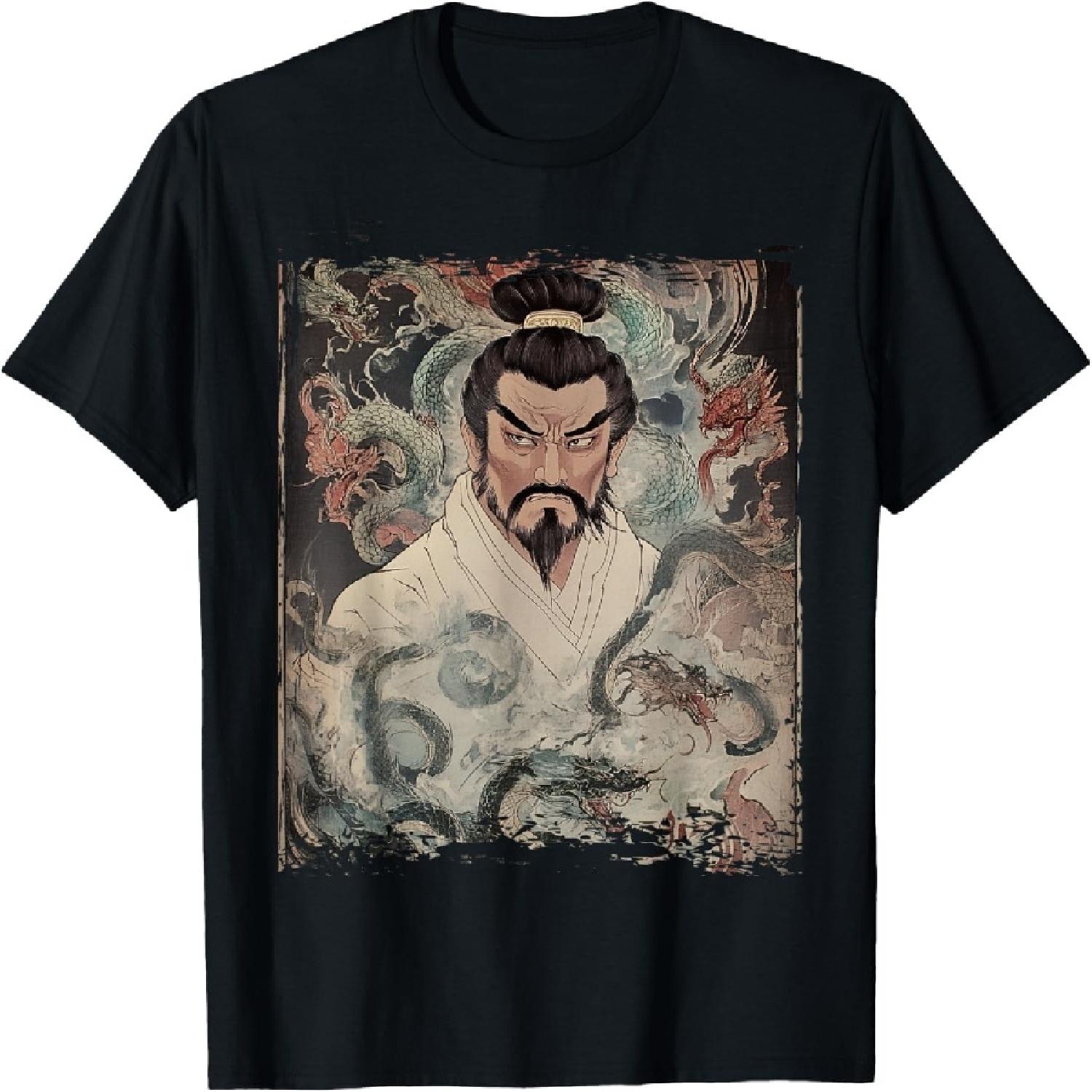 Dragon Sage Warrior Ancient Guardian T-Shirt S