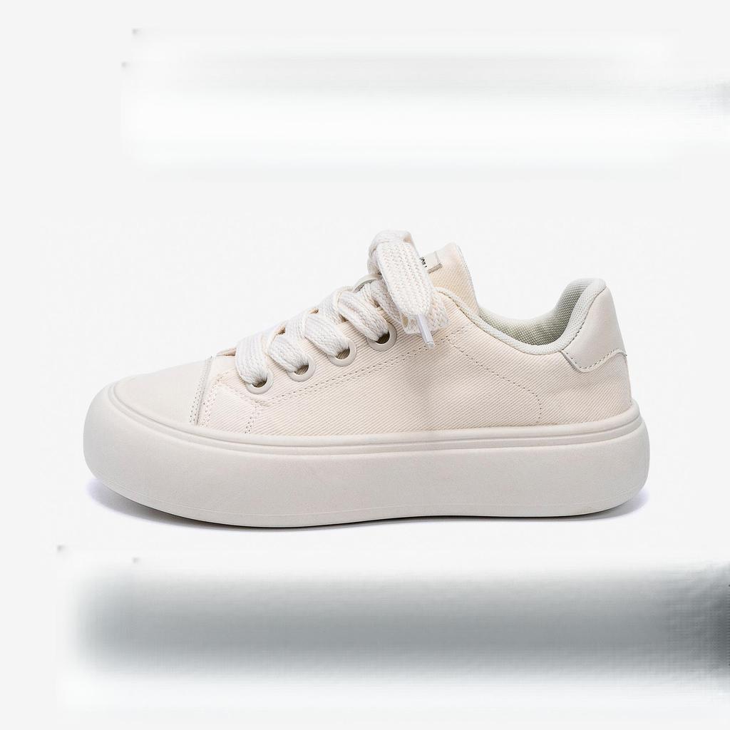 Men's 2025 Thick-Soled Canvas Shoes: Trendy, Height-Increasing Casual Shoes for Spring and Autumn.