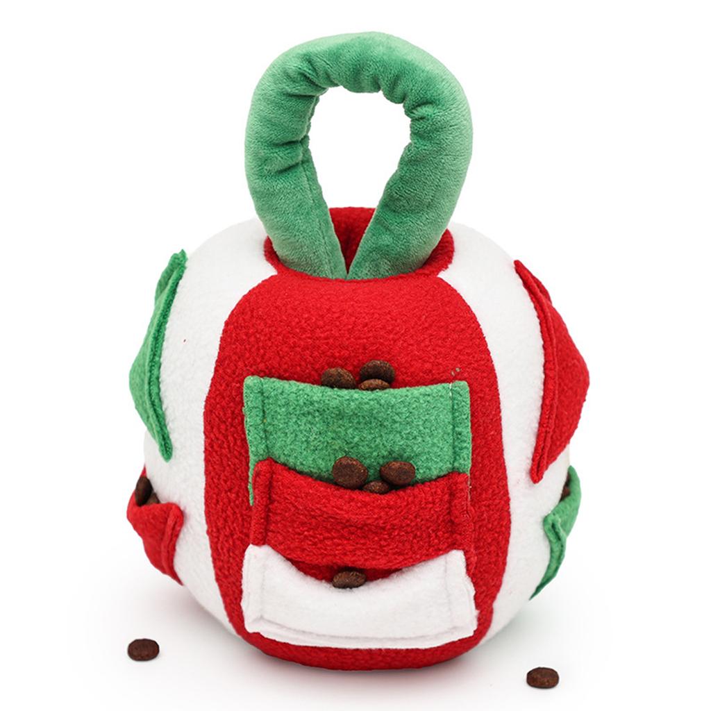 Christmas Gift Pet Dog Toy Play Ball Puzzle Food Hiding Sound Decompression Game Interactive Training Teeth Grinding