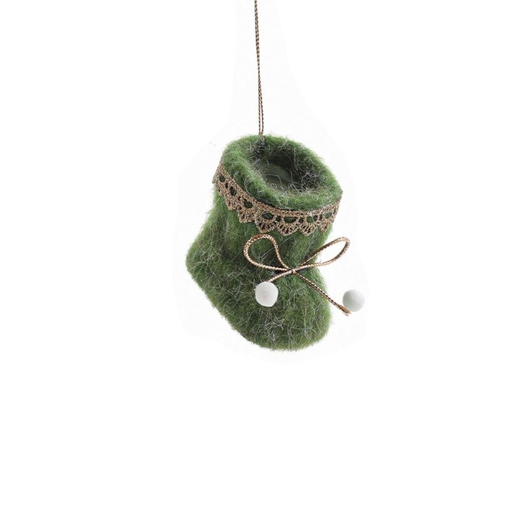 Plush Fabric Hanging Decoration Mini Mini Shoes Ornament Christmas Tree Pendant  Festive Home Decor