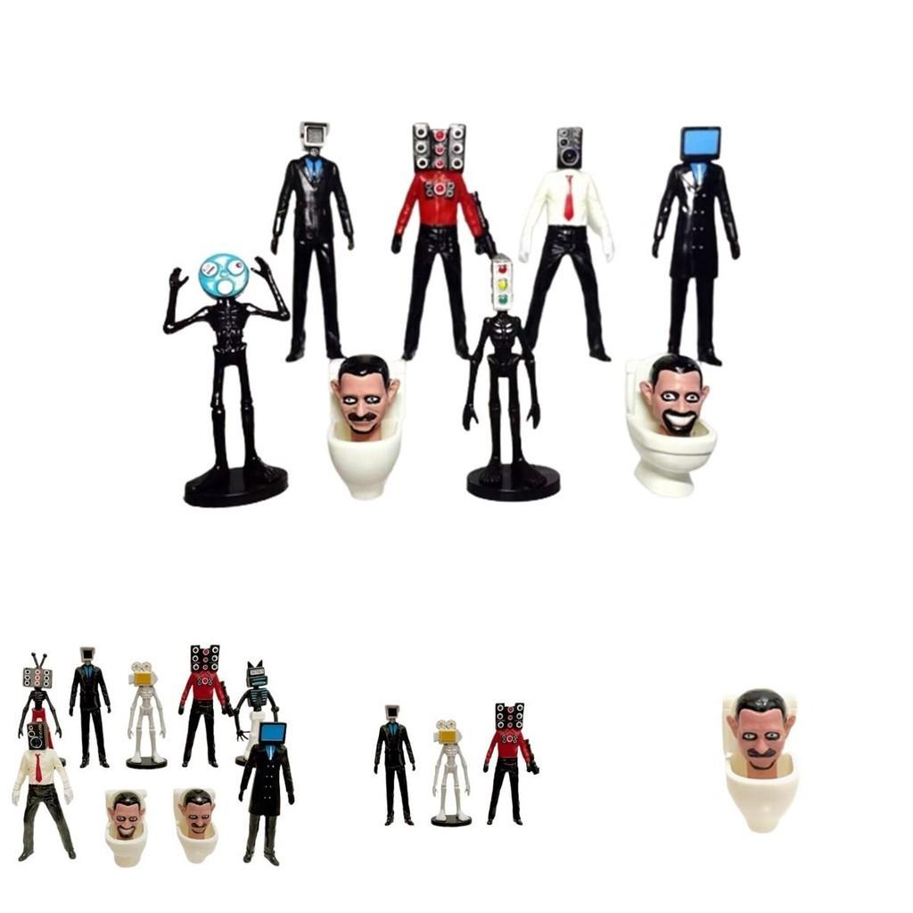 High-quality Pvc 2.5-4.5 Inch Toilet Man Vs Surveillance Man Action Figure Model Decoration