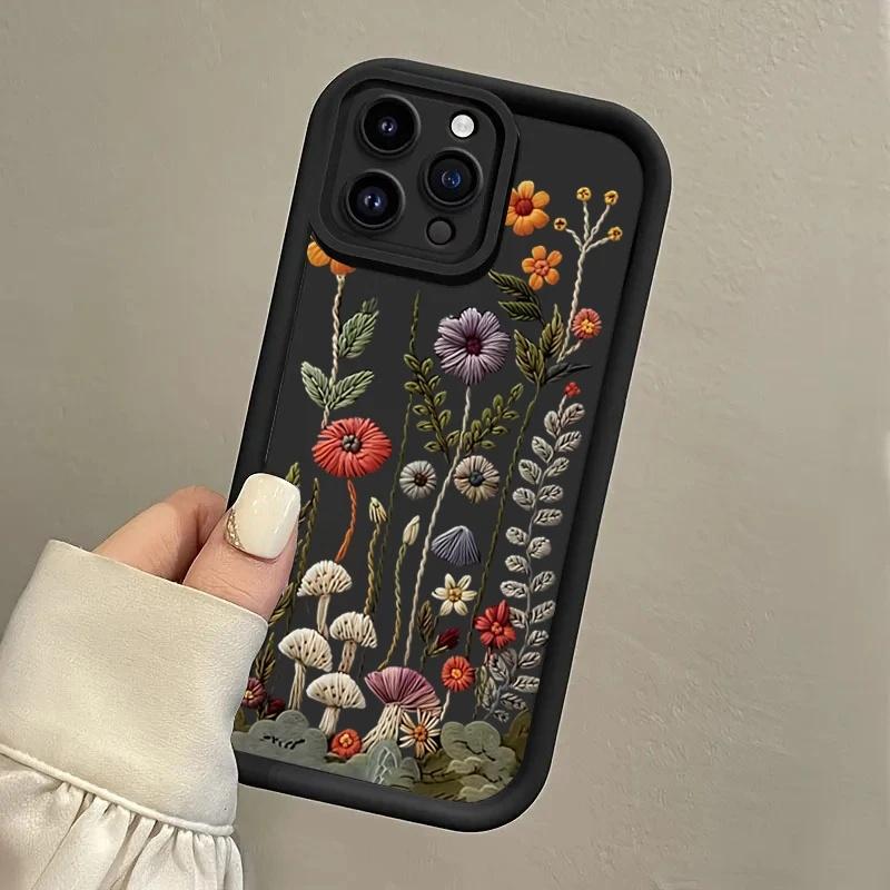 INS Embossed Floral Painted Phone Case For Motorola Moto Edge 50 Pro 60 Fusion Stylus 40 Neo 70 G84 G85 G54 G75 G05 G34 G56 G86