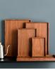 Walnut Wooden Serving Tray Tea Cup Saucer Trays Fruit Plate Storage Pallet Plate Decoration Japanese Food Rectangular Plate