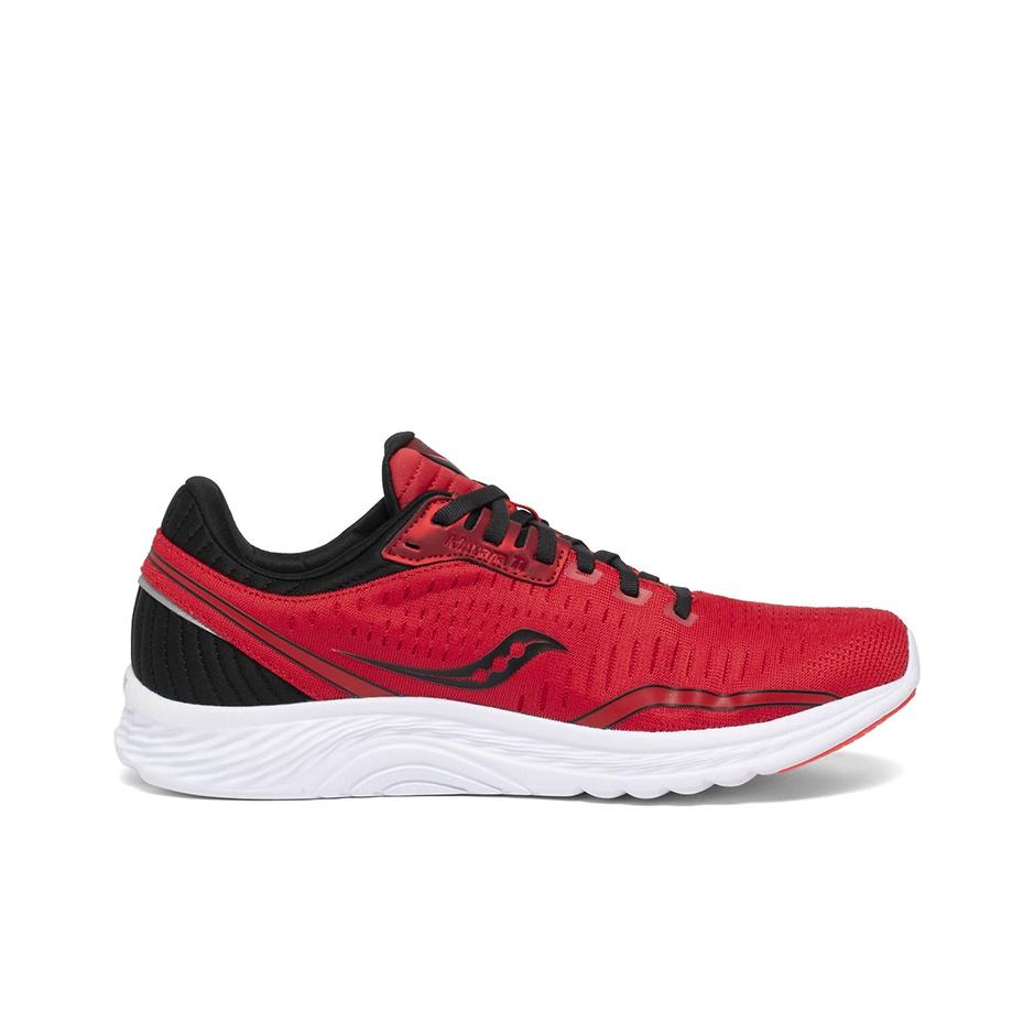 SAUCONY Kinvara 11 Cushioning Low Top Running Shoes Men Sneaker Red Black S20551-30