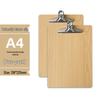 Set di 5 Cartelline A4 con Portapenne, Blocco da Scrittura A5, Cartellina in Legno A3 e Porta Menu