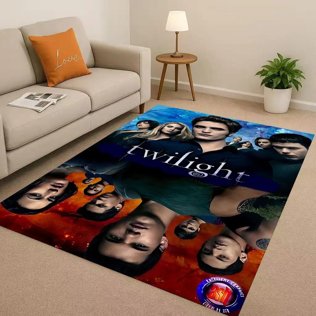 New Twilight Saga Bella Edward Vampire Movie Living Room Non-Slip Area Rug Carpet for Bedroom Playroom Sofa,Home Decor Doormat