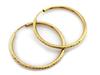 Hoop Earrings 375 Gold Classic Elegant 35mm Sapphire Clasp Fashionable