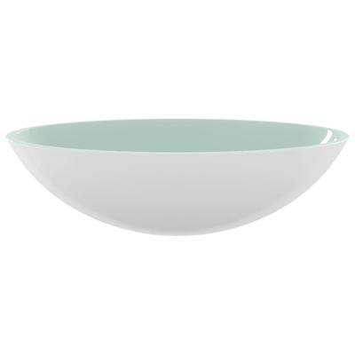 Glass Wash Basin 50 X 37 X 14 Cm White