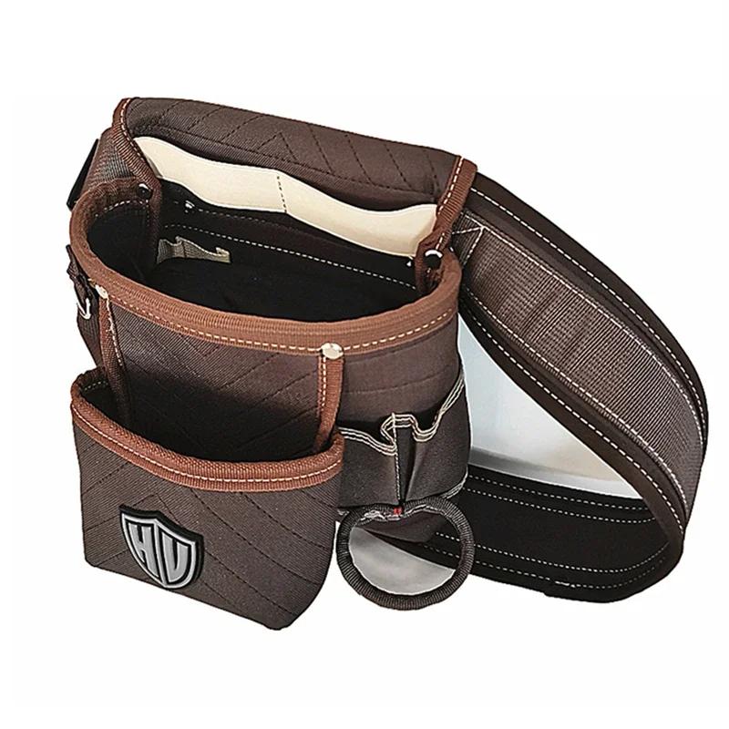 Canvas Oxford Tool Waist Belt Toolbag Professional Wear Resistant Electrician Bag Storage Hardware Tools Pouch Bag Organizer