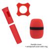 1 Set Rubber Handle Cover Wireless Microphones Handle Sleeve For Ktv Singers Rubber Antidrop Protective Cover