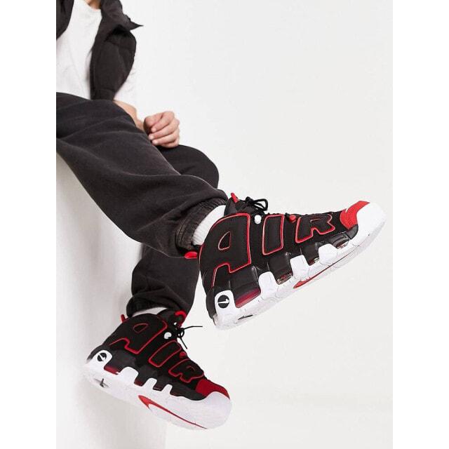 

Черно-красные кроссовки Nike Air More Uptempo '96