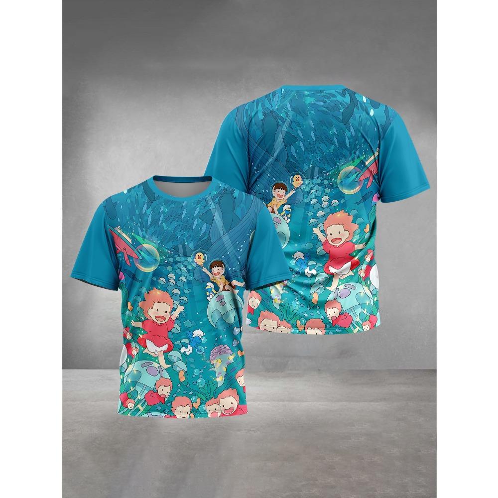 3D Print Cute Cartoon P-ponyos Baby Clothing 4 To 14 Years Male Outdoor Clothes for Children Boy Girl Child T-Shirt Top TShirts