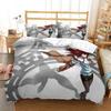 3D-Druck Anime Steins Gate Bettwäsche-Set Doppelbett Twin King Weiche Bettbezug Warme Decke Kissenbezug Junge Männer Junge Frauen Erwachsene Schlafzimmer
