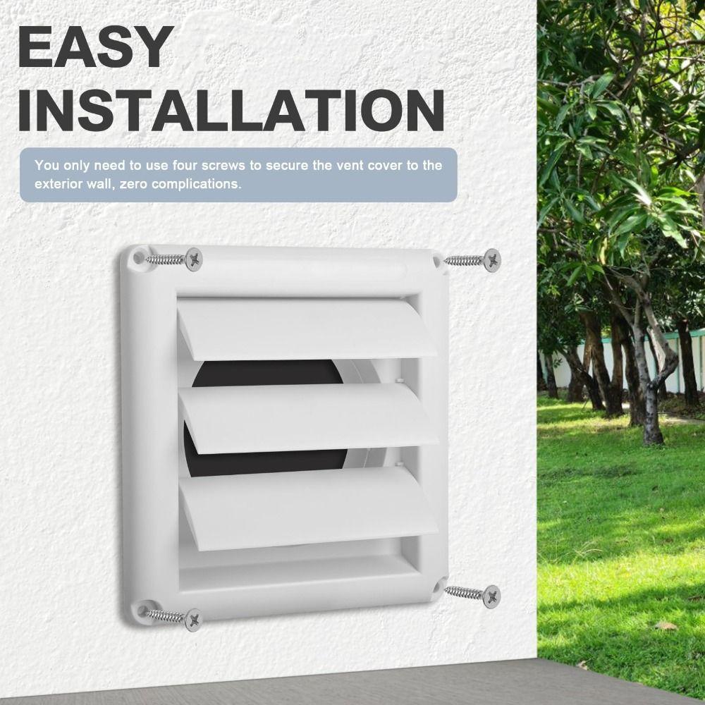 Grille Covers Exhaust Vent Cover Plastic Material Air Shutter Vents Ventilation Grill  For Walls