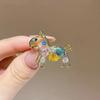 Dopamine Color Rhinestone Zodiac Brooch for Small Horse - Stylish, Versatile High-End Pin for Windbreakers and Fashion