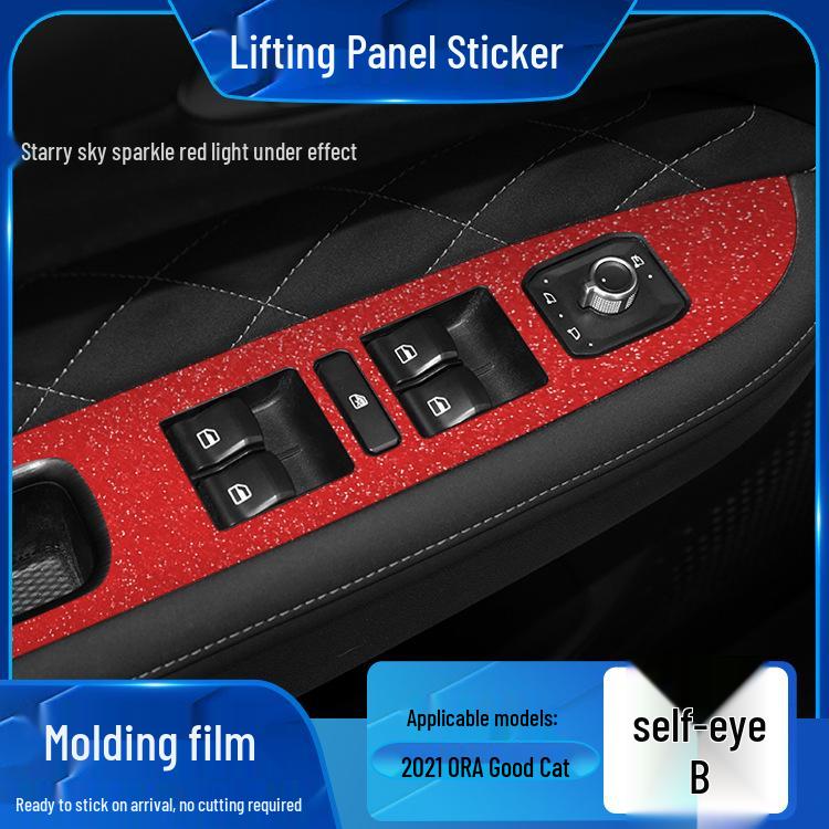 Starry Sky Film for ORA Black/Good Cat Interior Frosted Wrap Sticker Replacement