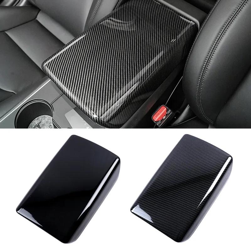 For Tesla Model 3 Central Console Storage Box Armrest Box Cover Trim ABS Car Interior Accessories