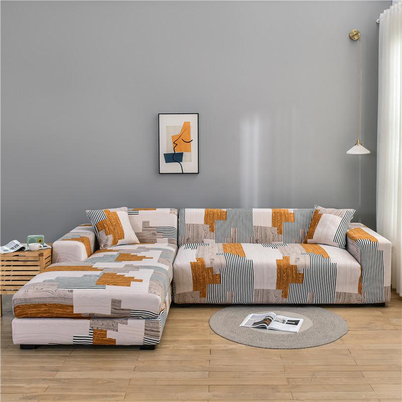 Elastic Slipcover Sofa Cover for Living Room All-inclusive Slip-resistant Sectional Corner Couch Cover Sofa Towel 1/2/3/4-seater