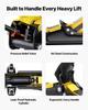 Low Profile Floor Jack, 2.5 Ton Capacity, Steel Racing Floor Jack with Single Piston Quick Lift Pump & Raised Saddle, Hydraulic Trolley Car Lift for