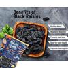 Nature's Quest Schwarze Rosinen 900g| Getrocknete Trauben | Kali Kishmis| Reguläre Trockenfrüchte Rosinen | Nährstoffreich | Reich an Eisen & Vitamin B