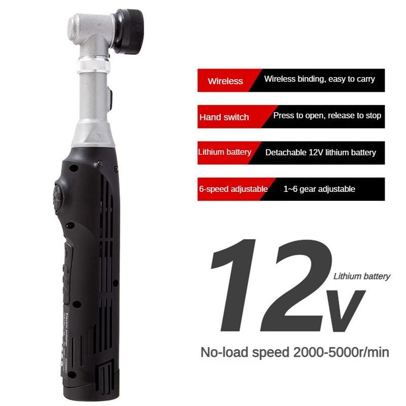 12V Wireless Portable Electric Detail Polisher 6 Speed Regulation Waxing Machine Car Beauty Scratch Repair Tool