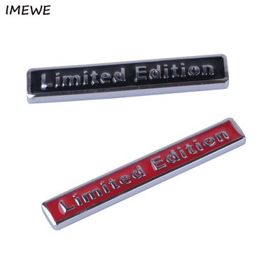IMEWE Metal 3D Black Limited Edition Sticker Universal Car Auto Body Emblem Badge Sticker Decal Chrome Emblem Car Styling 2018
