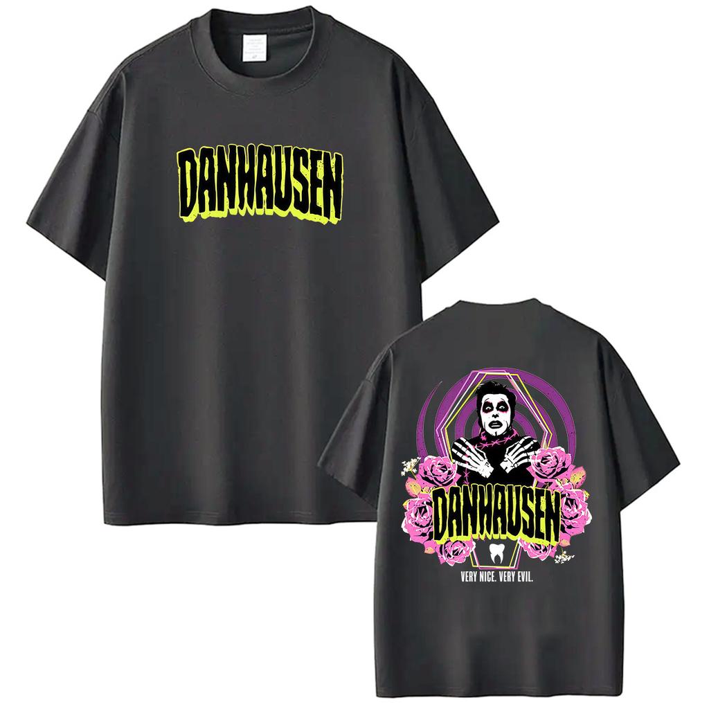 Danhausen Very Nice Very Evil Graphic T Shirts Mens Vintage Fashion Cotton Short Sleeve TShirt Classic Gothic Clothing Tshirt