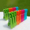 Assorted 21-Pack Heavy-Duty Plastic Clothespins - Spring-loaded clothespins, ideal for drying clothes
