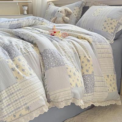 Lìláng Lace Knit Cotton 4-Piece Bedding Set