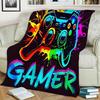 Vibrant Game Controller Printed Blanket Soft Durable for Home Gaming Area, Gift for Gamers