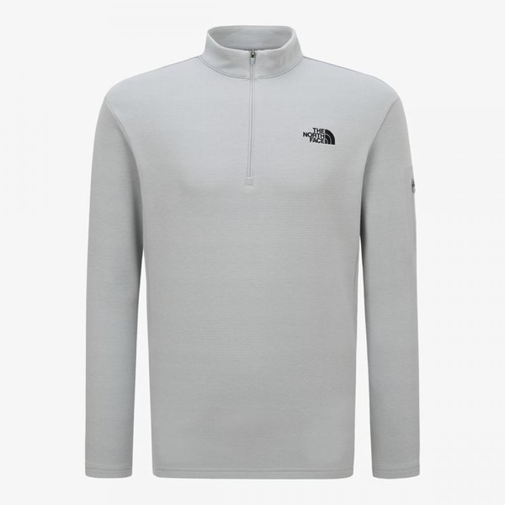 The North Face Long Sleeve Top Light Gray Nt7lq53b LIGHT GRAY/100