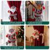 2pcs Adjustable Christmas Doll Curtain Tiebacks Cute Snowman Curtain Strap  New Year