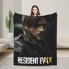 Leon Kennedy Resident Evils Blanket Quality Soft Warm Bedding Throws Spring Children Living Room Graphic Bedspread