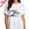 Vibrant Rainbow Wave Surfer TShirt Abstract Artistic Psychedelic Unisex Shirt Unisex Unisex Fashion Casual Crewneck Cotton Tee Tops
