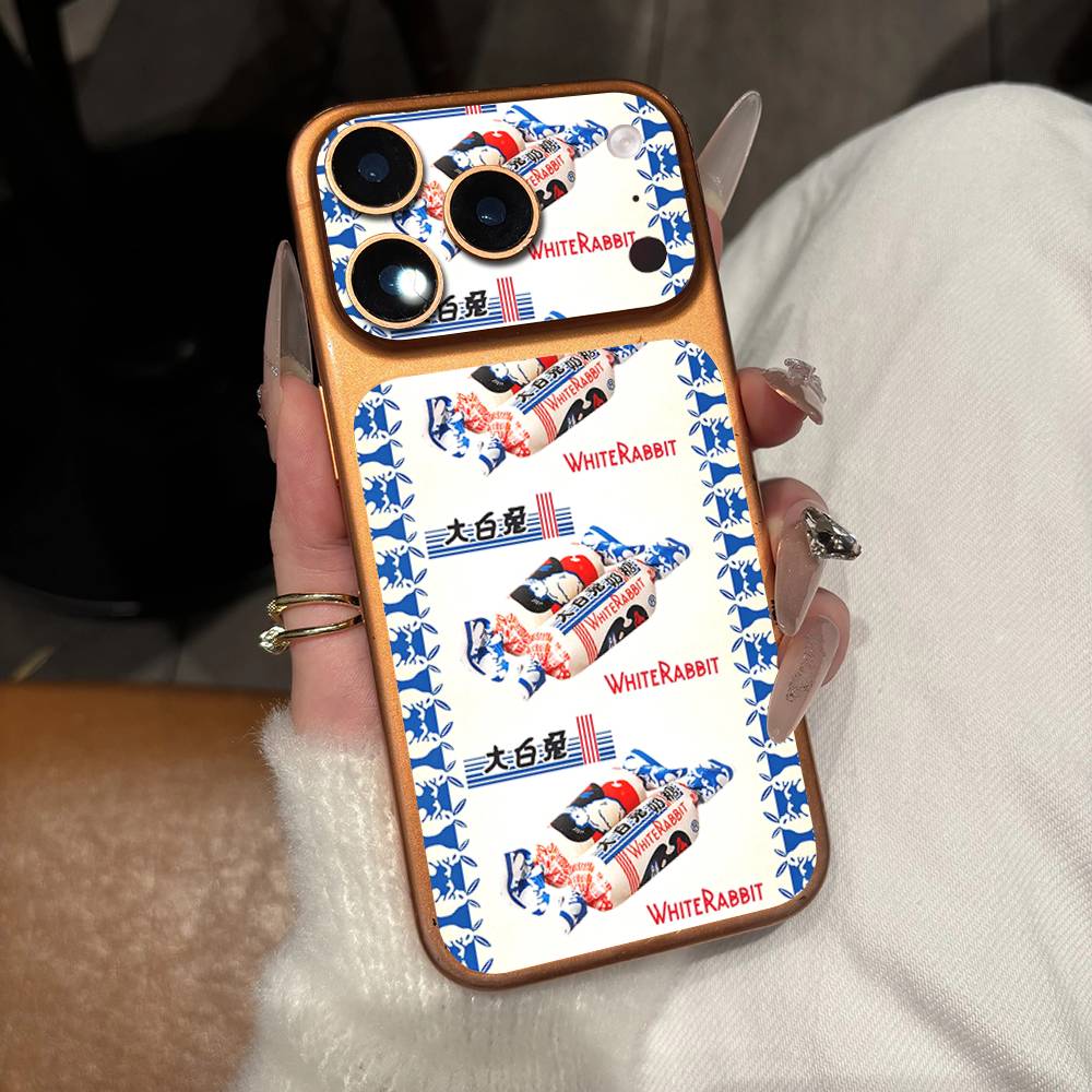 

White Rabbit Creamy Candy Back & Camera Skin Wrap Protector Sticker For IPhone 17 Pro 17 Pro Max (Not A Case) iPhone 17 Pro