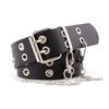 Trendy Belt, Double Exhaust Eye Chain, Punk Women'S Belt.