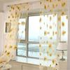 100*200 Cm Sunflower Summer Tulle Curtains Living Room Bedroom Kitchen Window Panels New Home Decoration