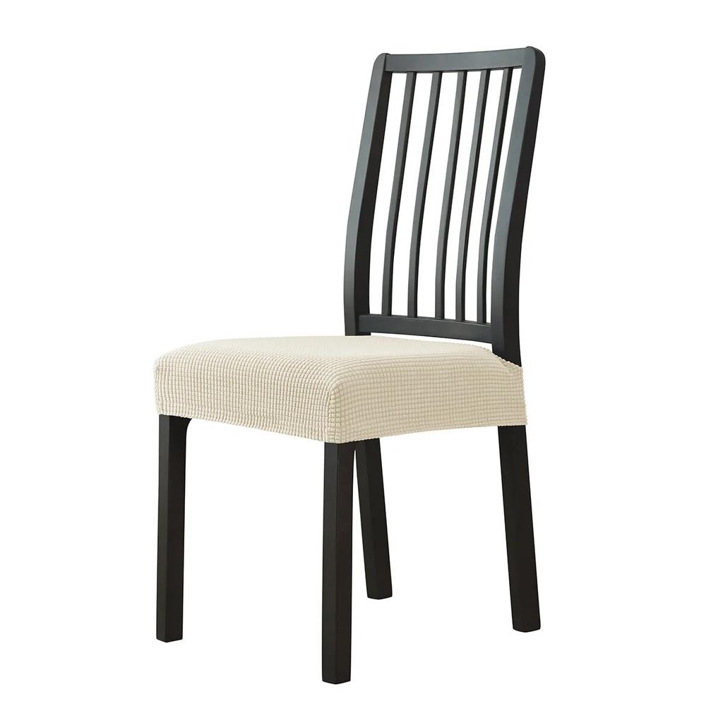 Housse de chaise en Jacquard sans dossier, housse de chaise pour salle à manger, maison, mariage, bureau, extensible, Anti-salissure, sans dossier, 1 pièce
