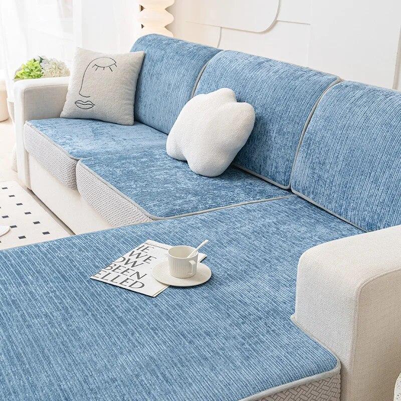 Elastic All-Pack Sofa Cover Four Seasons Universal Non-Slip Anti-Cat Scratch Cushion Cover Thickened Wear Sofa Backrest Hats