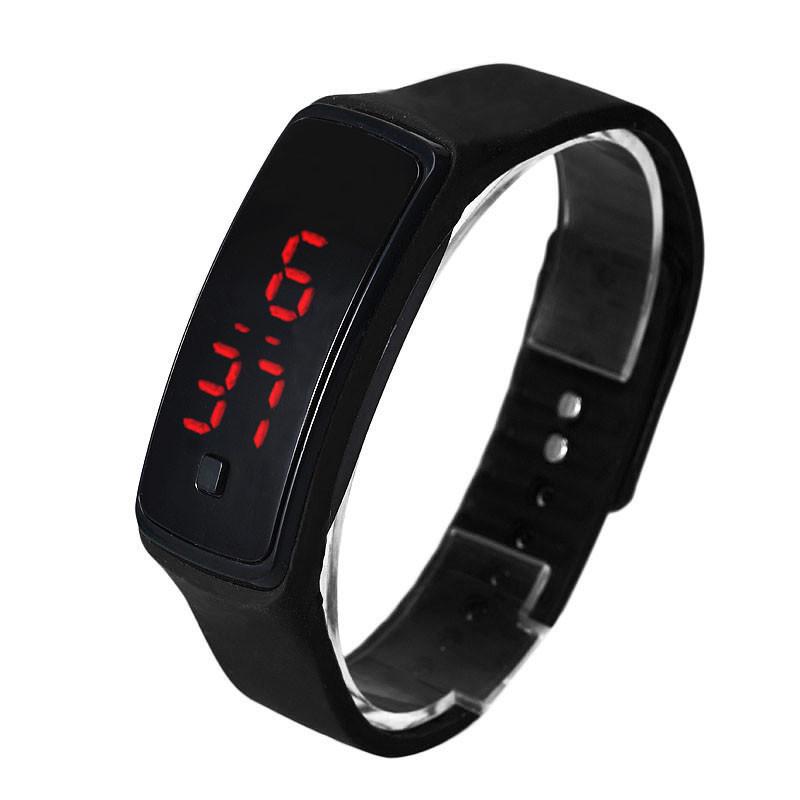 Kids' Sports LED Touch Watch | Fashionable Luminous Gift with Glue Buckle