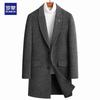 Luomeng Men's Double-Faced Wool Blend Winter Overcoat