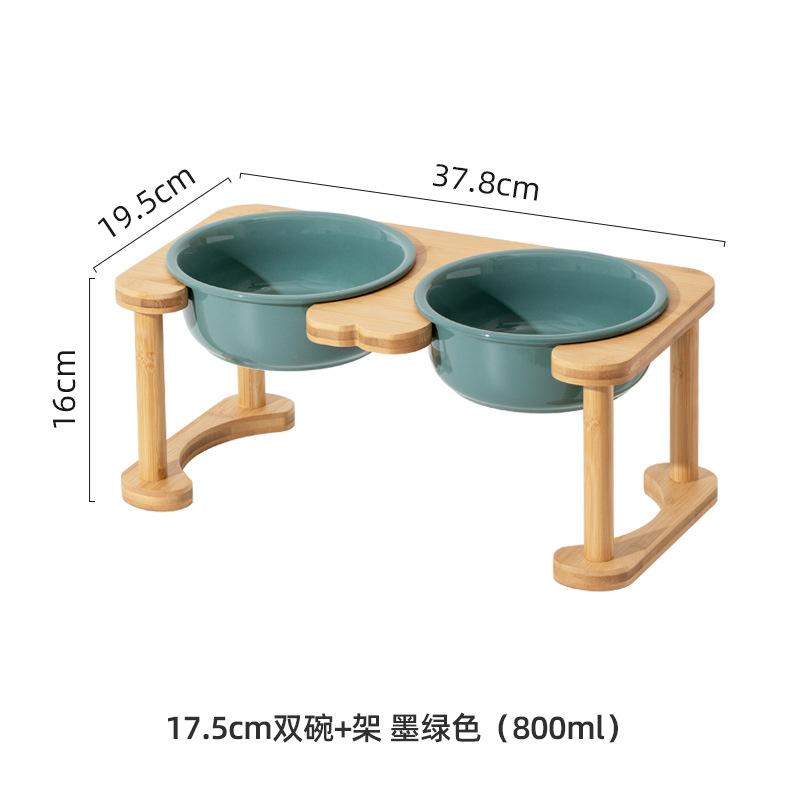 

Ceramics Raised Dog Bowl with Non-Slip Stand Elevated cat Bowl for Medium pet Food and Water Bowl Dog Dish Pet Feeding dishl