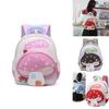 Letters Cartoon Mushroom Pattern Toddler Friendly Lightweight School Backpack For Early Education