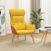 Day and Night - Day and Night Relaxing Armchair In Mustard Yellow Fabric and PVC