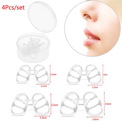 4Pcs/box Anti Snoring Nasal Dilators Solution Anti Snore Nose Clip Congestion