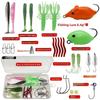 Tackle Box Soft Fishing Lures Kit Hook Set Silicone Soft Lures Hooks  Sea Equipment