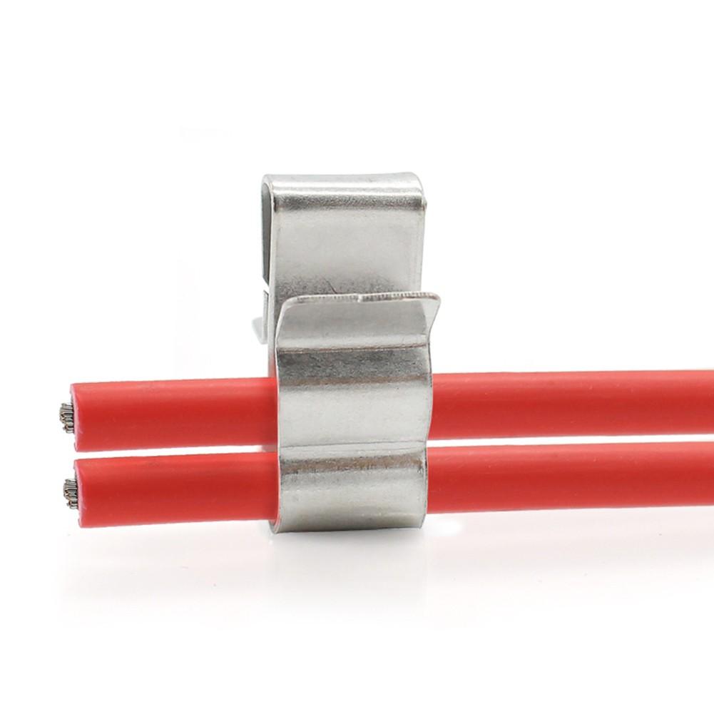 Stainless Steel Solar Panel Cable Clamp PV Cable Clamp Wire Fastener Clamp Manager